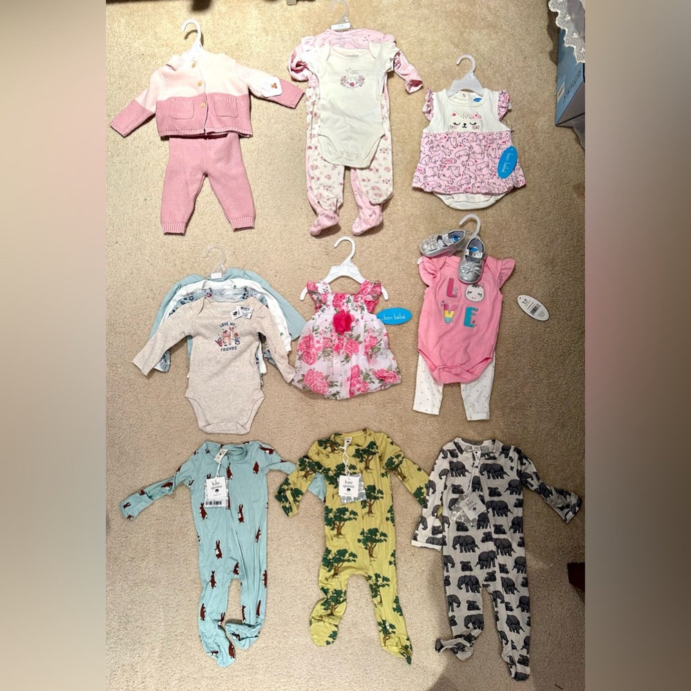 Brand new with tag baby clothes 3-6 months